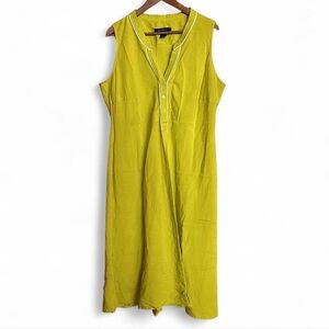 Ashley Stewart Linen Midi Dress